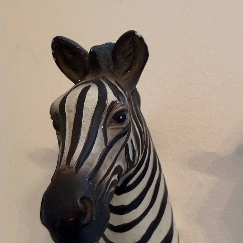 Zebra Head Wall Hooks - Black and White